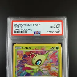 PSA 10 Celebi 009/185 Pokemon Vivid Voltage Amazing Rare Holo Graded Card - Image 2