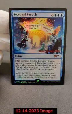 1x Seasonal Sequels - FOIL PROMO Holiday 2023 WPN MTG Unique & Misc. Promos NM M - Image 5