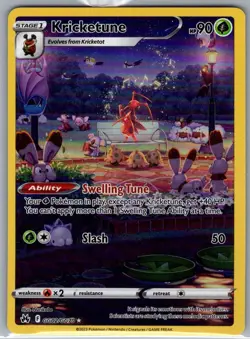 Kricketune GG02/GG70 Crown Zenith: Galarian Gallery - Pokemon Card - NM - Image 1