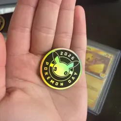 2026 Pikachu 051/162 Pokemon Day 30th Anniversary Stamped Promo TCG Plus Coin - Image 4