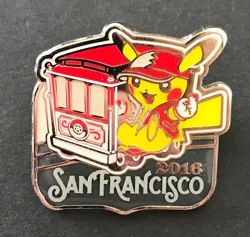 Pikachu San Francisco World Championships Pokemon Pin Badge Metal 2016 Enamel - Image 1