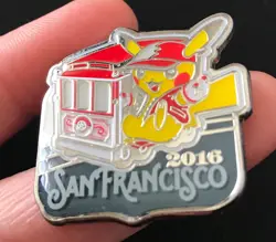 Pikachu San Francisco World Championships Pokemon Pin Badge Metal 2016 Enamel - Image 3