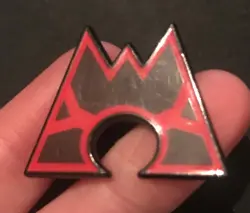 Team Magma Pokemon Pin Badge From Double Crisis Blister 2015 - Image 3