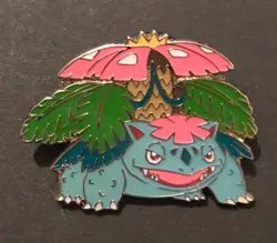 Mega Venusaur M Pokemon Pin Badge Metal Enamel 2016 From Blister Evolutions - Image 1