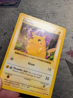 Pikachu 58/102 Base Set Shadowless Red Cheeks - Common - MP - Pokemon Vintage - Image 3