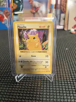 Pikachu - 58/102 - Shadowless Common - Base Set - Pokemon TCG - MP - Image 1