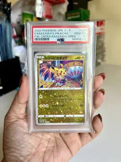 2020 POKEMON JPN S PROMO #147 KANAZAWA'S PIKACHU PSA 10 - Image 3