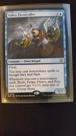 Magic the Gathering (MTG) Valley Floodcaller Bloomburrow Regular - Image 1