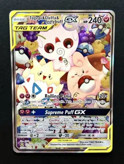 Pokemon Card - Togepi & Cleffa & Igglybuff GX 143a/236 Alternate Art Holo - Image 1