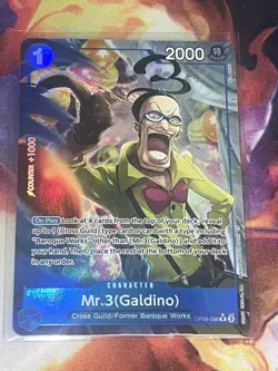 Mr. 3 Galdino OP09-056 Alternate Art English Premium Booster The Best One Piece - Image 1