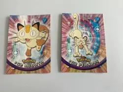 Meowth #52 Persian #53 151 Original Topps Pokemon Vintage Lot Cards 1999 set - Image 1