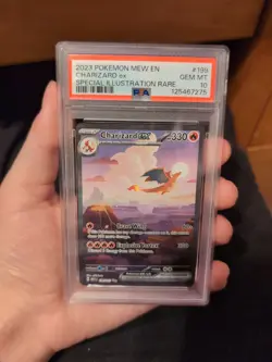 Charizard EX 199/165 Sv: Scarlet & Violet 151 Sir Pokemon Card PSA 10 Gem Mint - Image 2