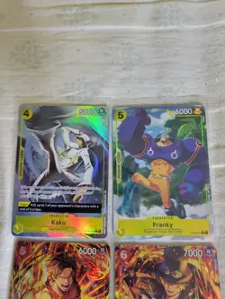 Lot Of (5) One Piece TCG Alt Art Holo Foil Cards - Image 2