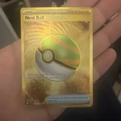 Nest Ball 255/198 Scarlet & Violet Full Art Hyper Rare Holo Pokemon Card NM - Image 1