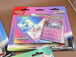 Pokemon TCG SV Prismatic Evolutions Tech Sticker Collection Glaceon Sylveon Leaf - Image 3