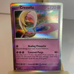 Cresselia 21/64 Shrouded Fable Holo Rare Pokemon Light Play+ - Image 1