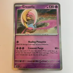 Cresselia 21/64 Shrouded Fable Holo Rare Pokemon Light Play+ - Image 3