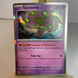 Spiritomb 89/193 Paldea Evolved Holo Rare Pokemon Light Play+ - Image 1