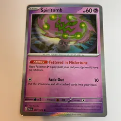 Spiritomb 89/193 Paldea Evolved Holo Rare Pokemon Light Play+ - Image 3