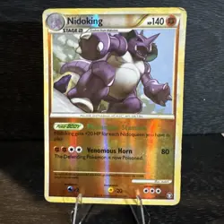 Pokemon TCG NidoKing 6/102 Reverse-Holo HG SS Triumphant Set 2010 MP - Image 1