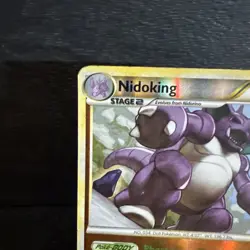 Pokemon TCG NidoKing 6/102 Reverse-Holo HG SS Triumphant Set 2010 MP - Image 2