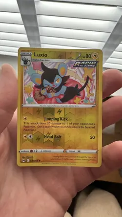 Pokemon TCG Luxio Crown Zenith 041/159 Reverse Holo Uncommon - Image 1