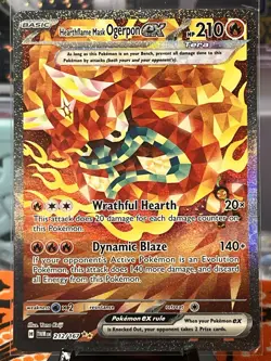 Hearthflame Mask Ogerpon ex 212/167 Sv06: Twilight Masquerade Pokemon TCG NM 002 - Image 3