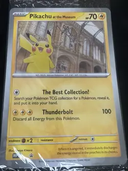 Brand New Sealed - Pokemon TCG Pikachu At The Museum Promo Card - Image 1