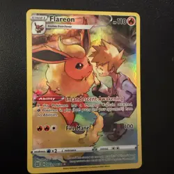 Pokemon TCG Flareon Full Art TG01/TG30 Brilliant Stars Near Mint - Image 1