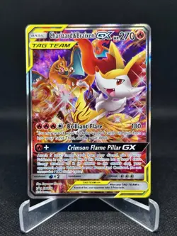 Pokemon TCG Charizard & Braixen GX Black Star Promo SM230 POSSIBLE 10 💎 NM+ - Image 1