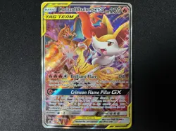 Charizard & Braixen GX SM230 TAG TEAM Black Star Sun & Moon Promo Pokemon TCG NM - Image 1