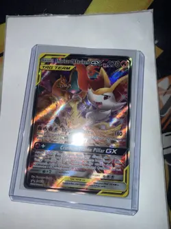 Charizard & Braixen GX SM230 TAG TEAM Black Star Sun & Moon Promo Pokemon TCG NM - Image 1