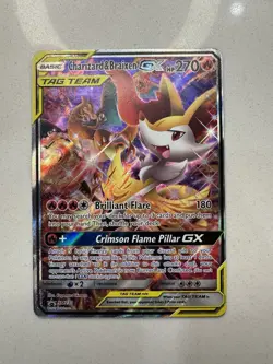 Charizard and Braixen Tag Team Gx #SM230 Black Star Promo 2019 Pokemon TCG NM - Image 1