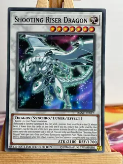 Aufsteigerschnuppen-Drache DANE-ENSE3 Super Rare Englisch NM YUGIOH - Image 1