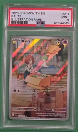 Pokemon TCG Sv01: Scarlet & Violet Base Set - Ralts #211/198 Illustration Rare - Image 1
