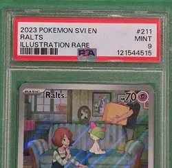 Pokemon TCG Sv01: Scarlet & Violet Base Set - Ralts #211/198 Illustration Rare - Image 3