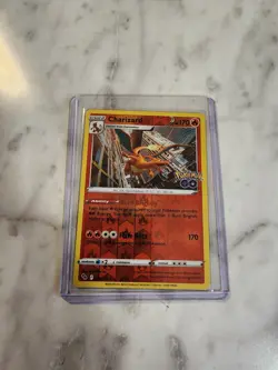 Pokemon TCG Charizard Pokemon GO 010/078 Reverse Holo Rare - Image 1