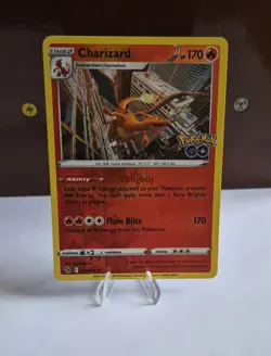 Pokemon TCG Charizard Pokemon Go 010/078 Reverse Holo Rare English - Image 1