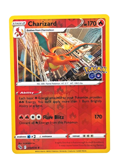 Charizard 010/078-Pokemon Go-Reverse Holo Rare 2022 TCG Pokemon NM - Image 1