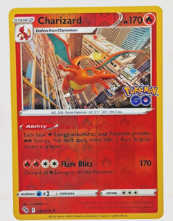 Charizard 010/078-Pokemon Go-Reverse Holo Rare 2022 TCG Pokemon NM - Image 3