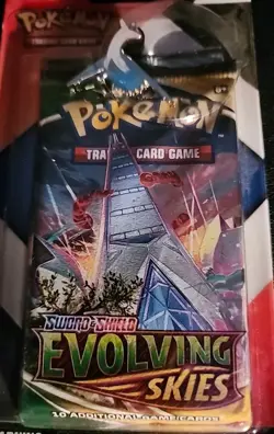 Pokemon Evolving Skies & Chilling Reign 2 pack Blister with Pin-SEALED(#19141)E1 - Image 2