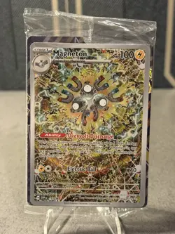 Pokemon TCG Magneton SV 159 Black Star Promo Card Sealed, Near Mint Condition - Image 1