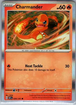 Charmander 026/197 Holo SV03: Obsidian Flames - Pokemon Card - NM - Image 1