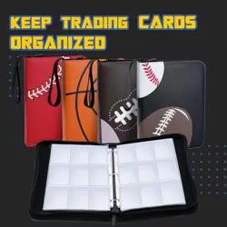 Football Card Binder, 9 Pocket Sports Card Binder, 720 Double Sided Pocket Wa... - Image 5