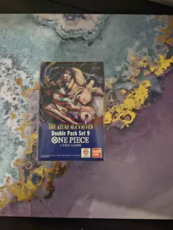 ONE PIECE CARD GAME OP-14 THE AZURE SEA’S SEVEN DOUBLE PACK SET VOL 9 NEW/SEALED - Image 1