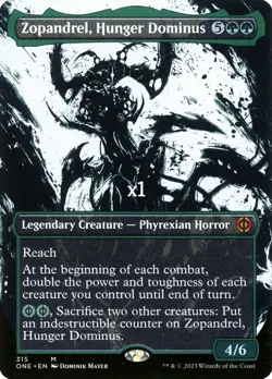 MTG Showcase Phyrexia: All Will Be One ONE Zopandrel, Hunger Dominus MINT - Image 1