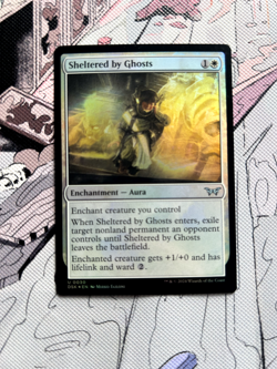 (Foil) Sheltered by Ghosts | Duskmourn: House of Horror #30 | Near Mint | MTG - Image 1