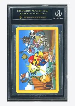 Pokemon BGS10 BLACK LABEL Queen Of Diamonds 2016 Mario Pikachu Playing Cards JPN - Image 2