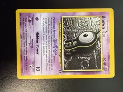Pokemon TCG Unown A Neo Discovery 33/75 Unlimited NM - Image 1