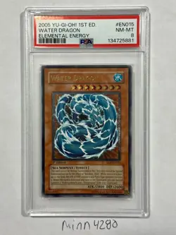 Yu-Gi-Oh! 1ST ED EEN-EN015 WATER DRAGON ULTIMATE RARE PSA 8 new cert - Image 1